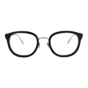 Berluti Mens Round/Oval Black Titanium Transparent Fashion Designer Eyewear